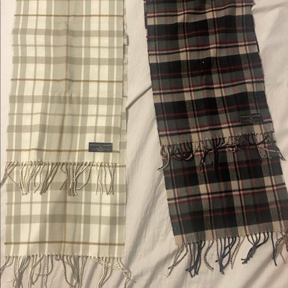 Softer Than Cashmere Plaid & plain scarves. Will sell together or separately